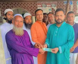 জামালপুরস্থ দেওয়ানগঞ্জ সমিতির সভাপতির ব্যক্তিগত তহবিল থেকে নগদ অর্থসহায়তা প্রদান
