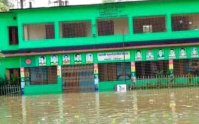 গাইবান্ধার ফুলছড়িতে বন্যায় ১৪ প্রাথমিক বিদ্যালয়ে পাঠদান বন্ধ