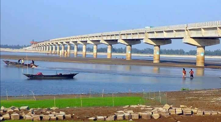 নির্মাণাধীন তিস্তা পিসি গার্ডার সেতু পরিদর্শনে সৌদি প্রতিনিধি