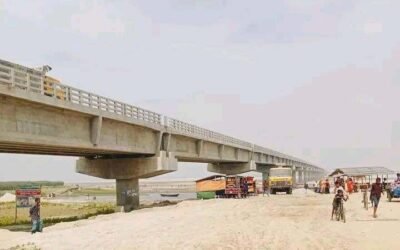 রাজধানী ঢাকার সাথে দূরত্ব কমবে ১৩৫ কিমিঃ হরিপুরে তিস্তা সেতু এখন দৃশ্যমান