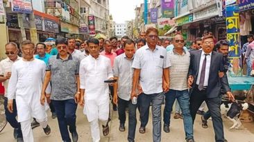 শেরপুরে শেখ হাসিনার বিচার দাবীতে বিএনপির বিক্ষোভ মিছিল
