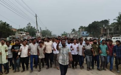 পলাশবাড়ীতে স্বরাষ্ট্র উপদেষ্টার পদত্যাগের দাবিতে বিএনপির বিক্ষোভ মিছিল