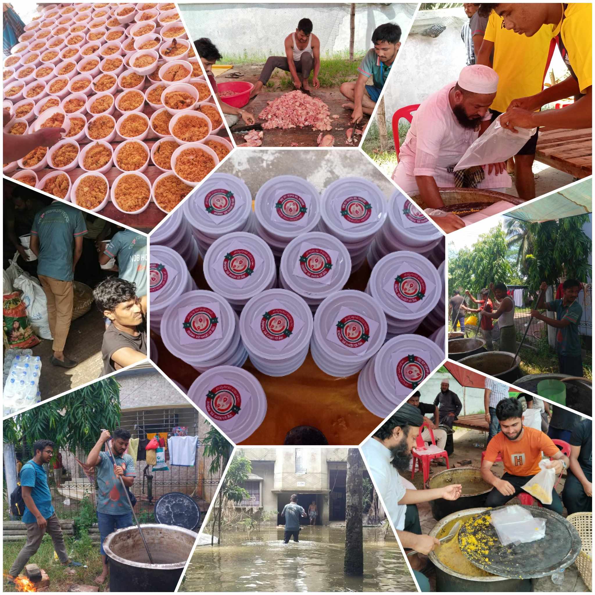 আস্থা ব্লাড ডোনেশন ক্লাব এর উদ্যোগে বানভাসিদের মুখে একবেলা খাবার কর্মসূচি সম্পন্ন
