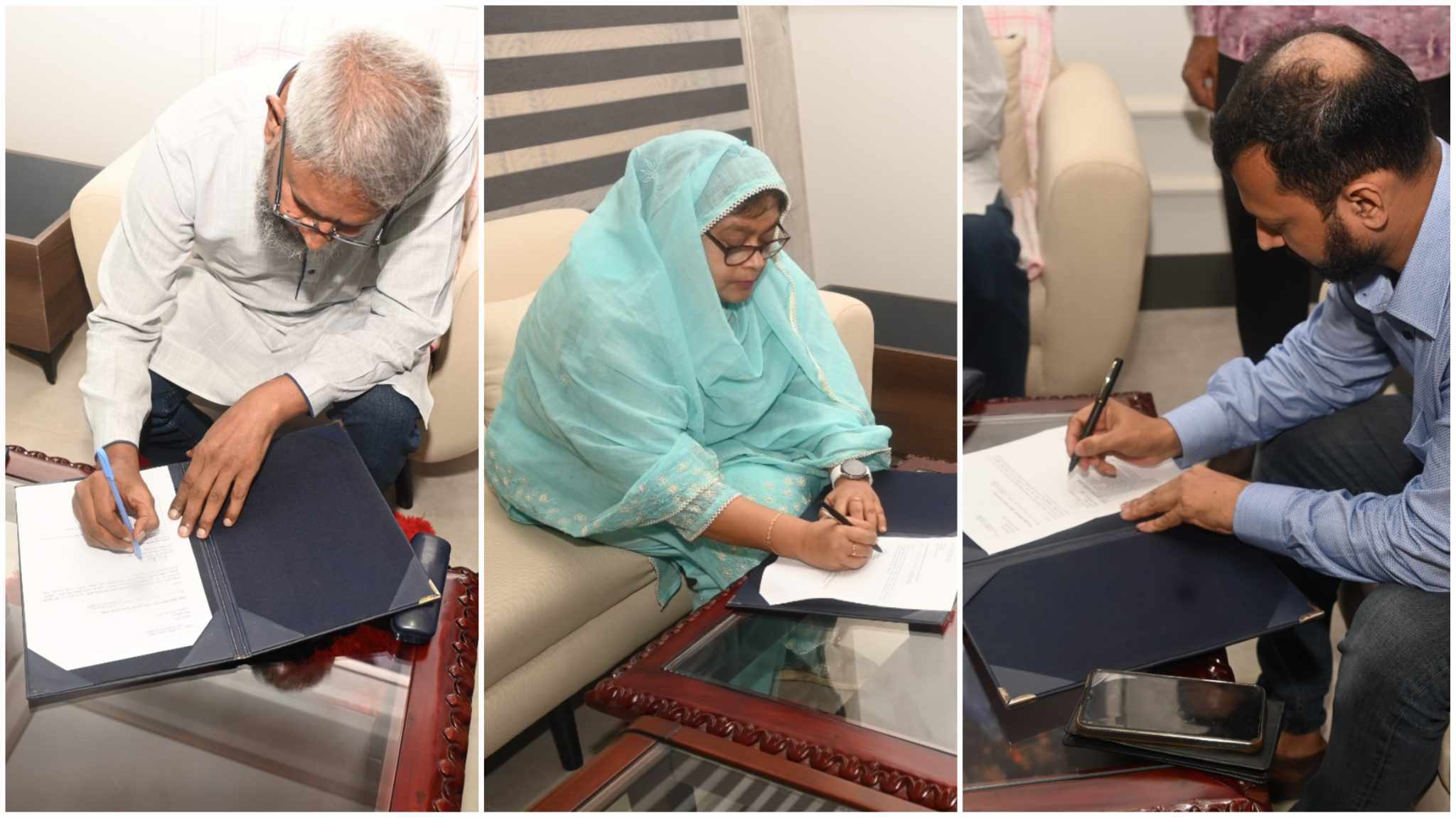 যোগদান করলেন কুবির নতুন উপাচার্য উপ-উপাচার্য কোষাধ্যক্ষ