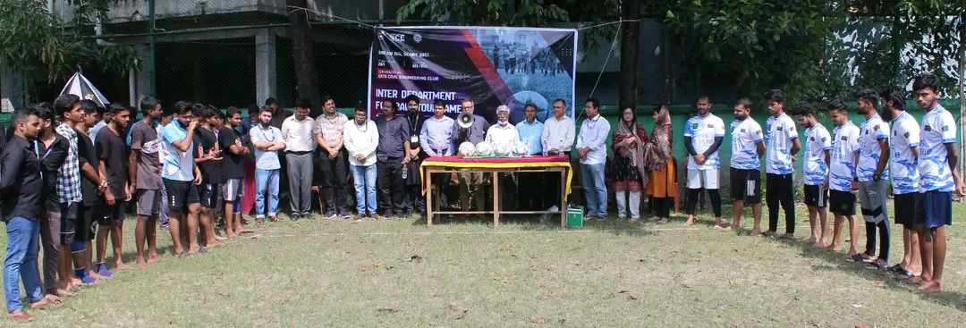 ইউআইটিএস সিভিল ইঞ্জিনিয়ারিং ক্লাবের উদ্যোগে ইন্টার ডিপার্টমেন্ট ফুটবল টুর্নামেন্টের উদ্বোধন