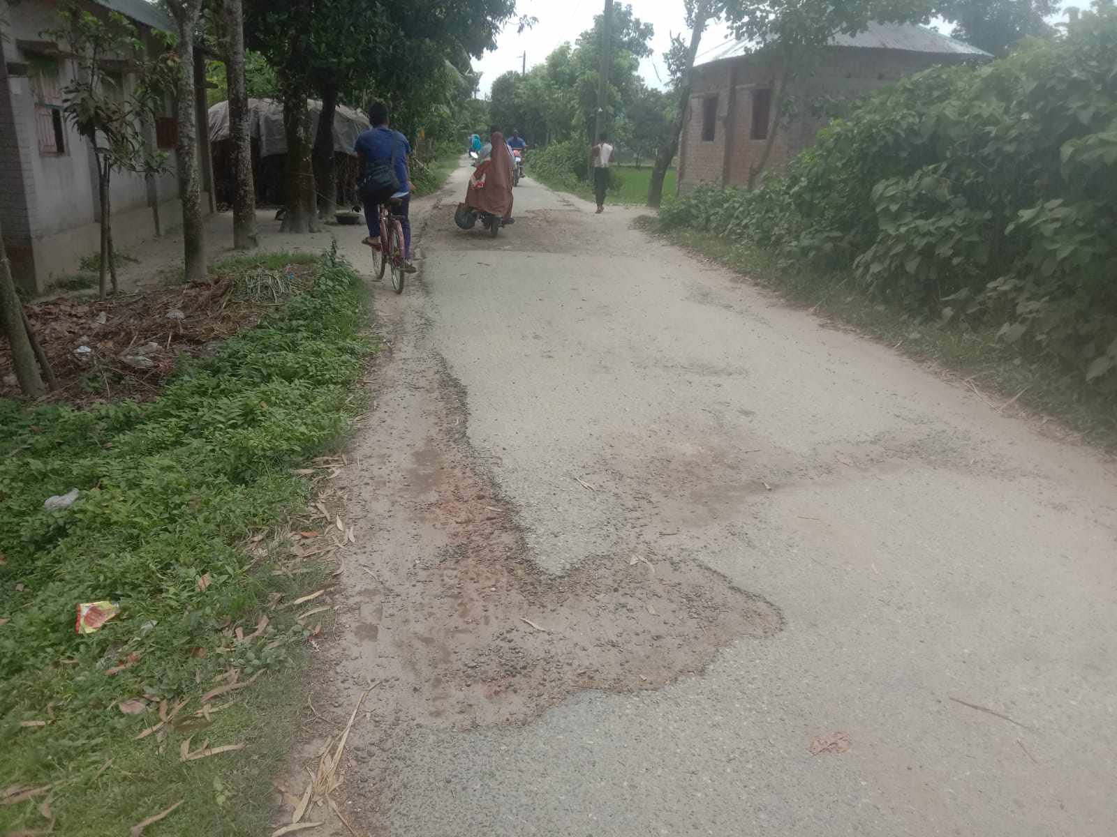 রাণীশংকৈলে ধর্মগড় -কাশিপুর ইউনিয়নের সংযোগ সড়কের বেহাল দশা