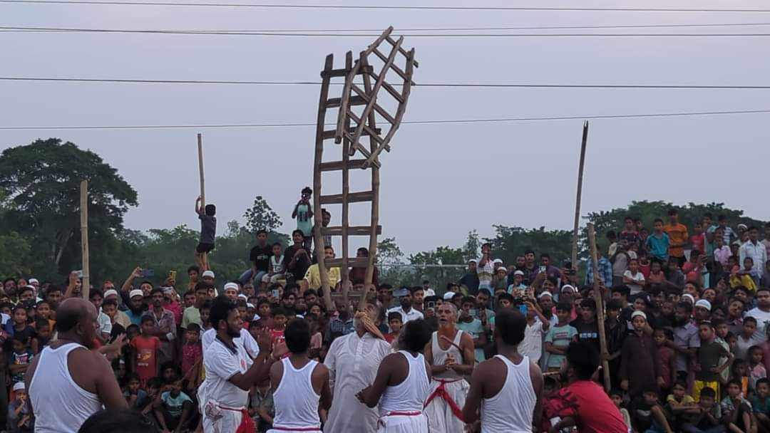 নবীনগরে ঐতিহ্যবাহী লাঠি খেলা অনুষ্ঠিত 