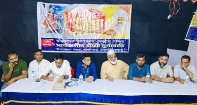 রাজনগরে পূজা মন্ডপ পরিদর্শন করেন জেলা বিএনপির নেতৃবৃন্দ