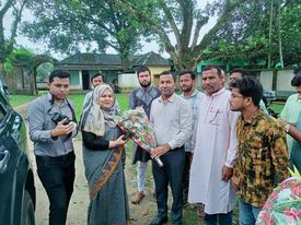 রাণীশংকৈলের রাজবাড়ি সংরক্ষণের কাজ পরিদর্শন করলেন প্রত্নতত্ব অধিদপ্তরের মহাপরিচালক