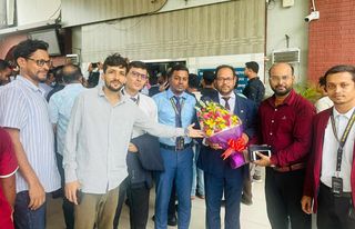 ব্রাহ্মণবাড়িয়া কৃতি সন্তান শাহ  ইব্রাহিম যুক্তরাজ্য বিএনপির সভাপতির সফরসঙ্গী  হিসেবে দেশে ফিরেছেন