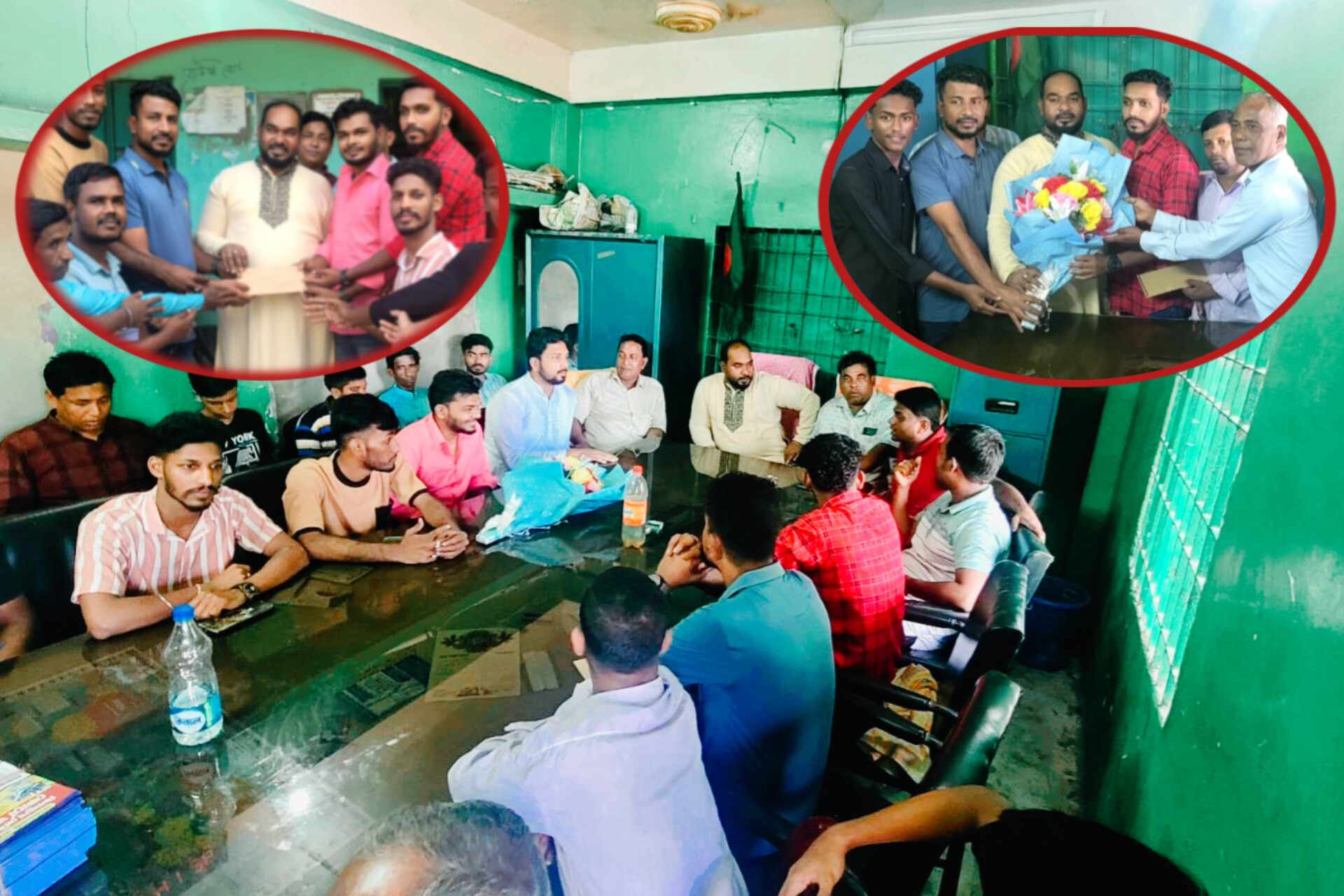 রাঙ্গুনিয়া পূজা উদযাপন পরিষদের সাথে যুবদল বেতা গফুর খানের মতবিনিময়