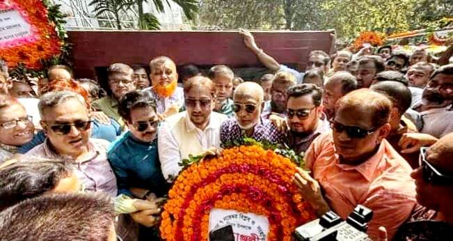 বিপ্লব ও সংহতি দিবসের সমাবেশে ডা. শাহাদাত হোসেন