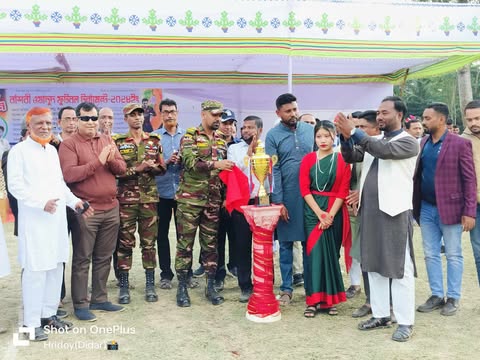 গুইমারায় জমকালো আয়োজনে বাঁশরী ওয়াদুদ ফুটবল টুর্নামেন্টের উদ্বোধন