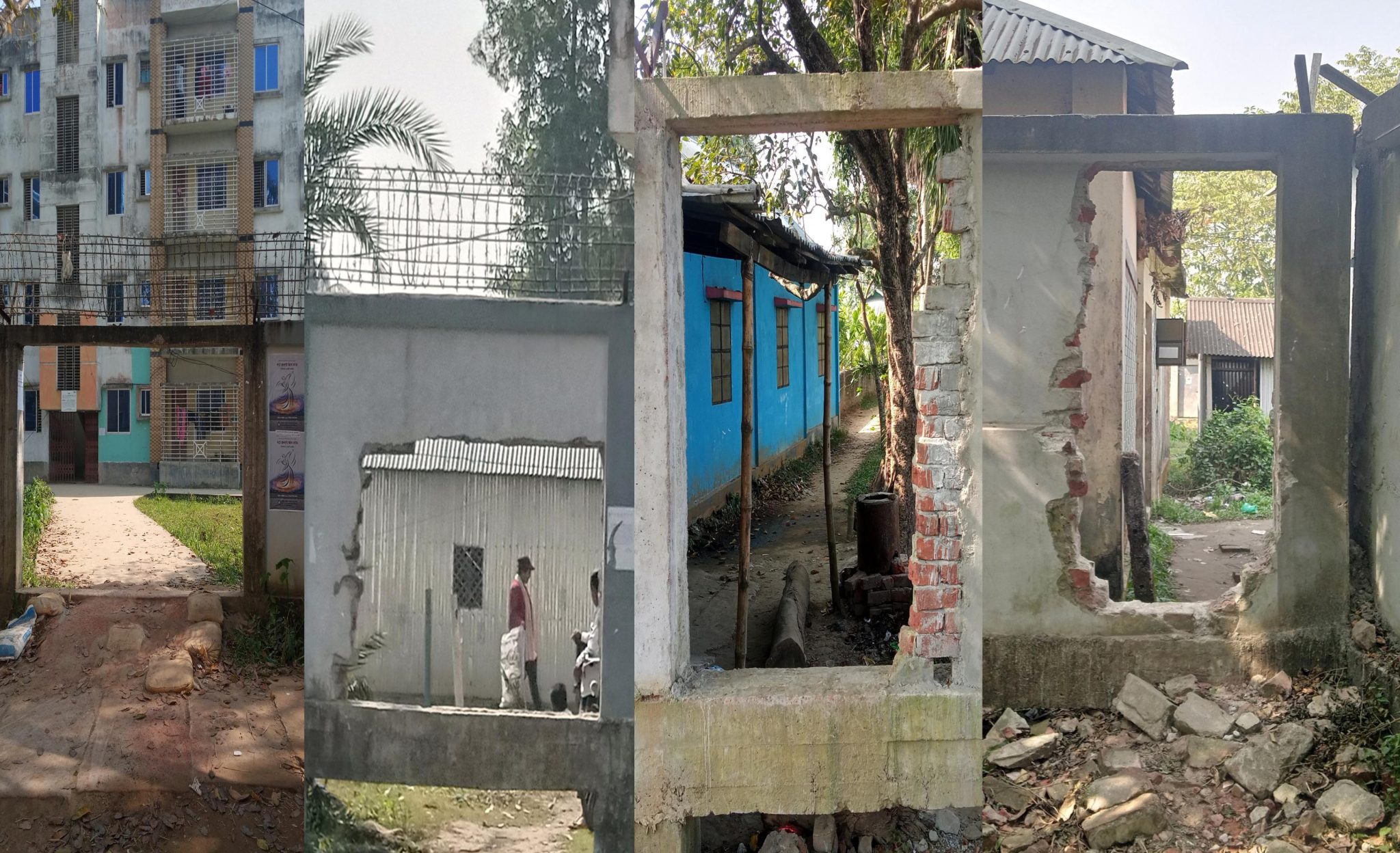 নজরুল বিশ্ববিদ্যালয়ের সীমানা প্রাচীর নির্মাণে স্থানীয়দের বাঁধা