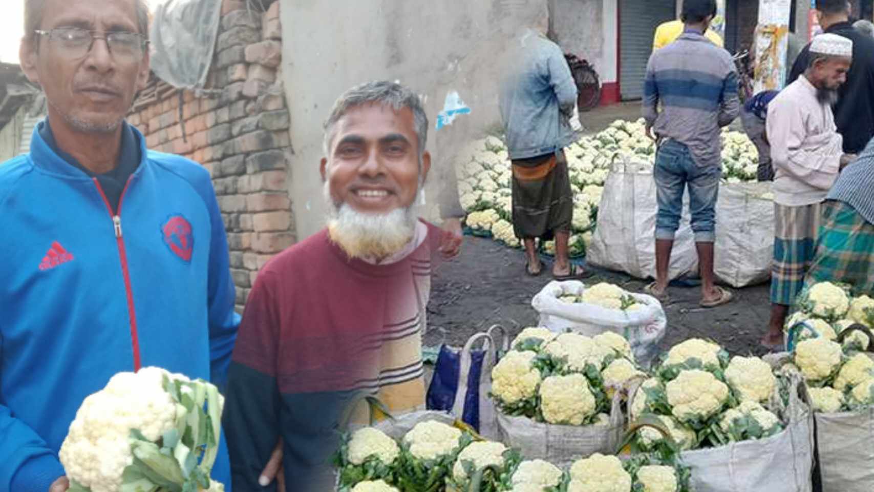 নওগাঁর বদলগাছীতে ফুলকপির জোড়া ৫ টাকা