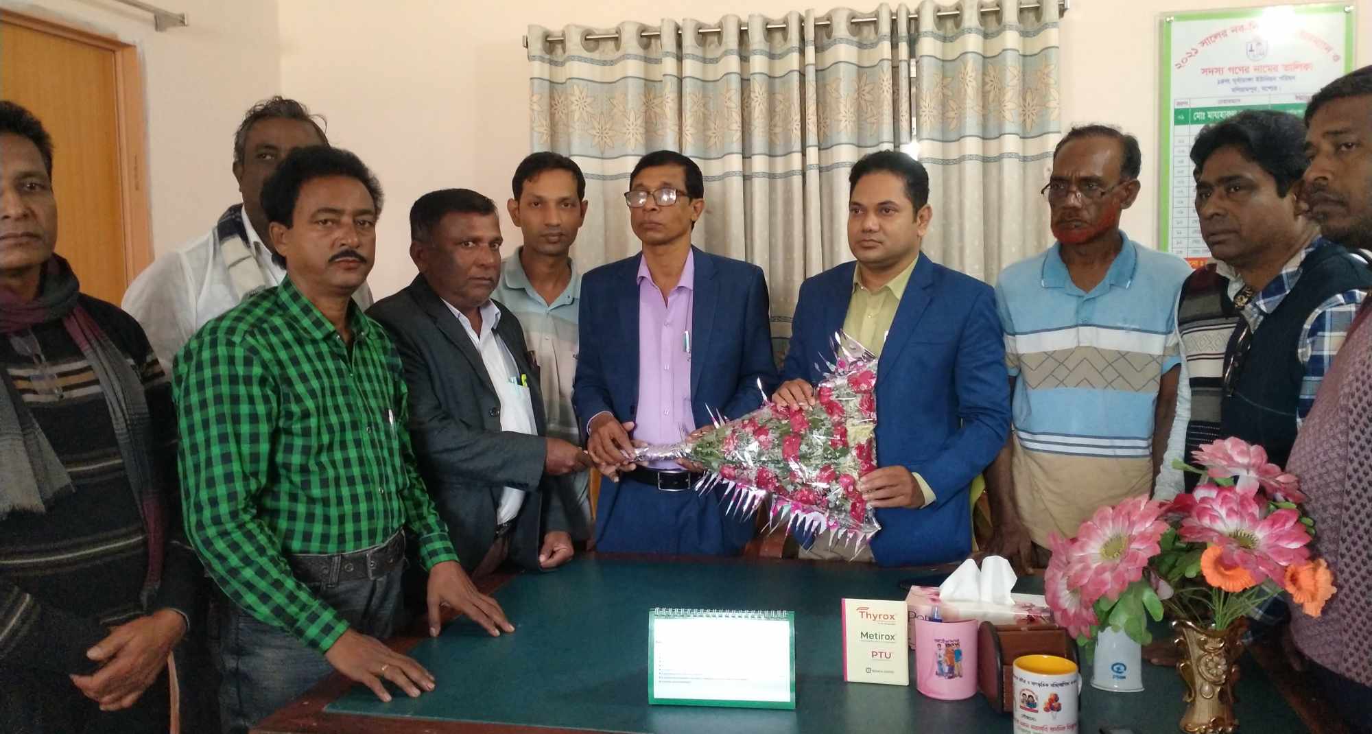 মনিরামপুরে দৃ্র্বা ডাম্গা ইউনিয়ন পরিষদে প্রশাসকের যোগদান
