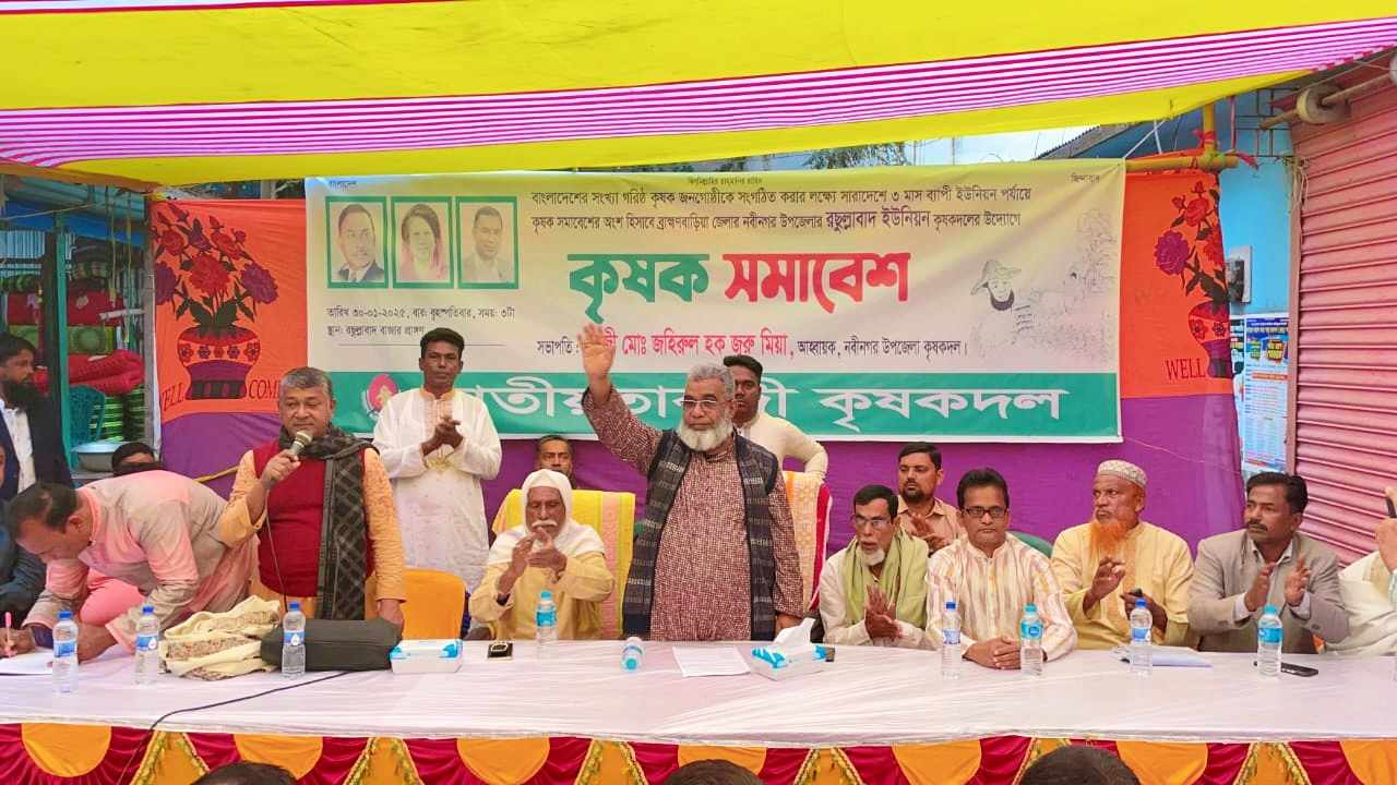 নবীনগরে ইউনিয়ন কৃষক দলের সমাবেশ অনুষ্ঠিত