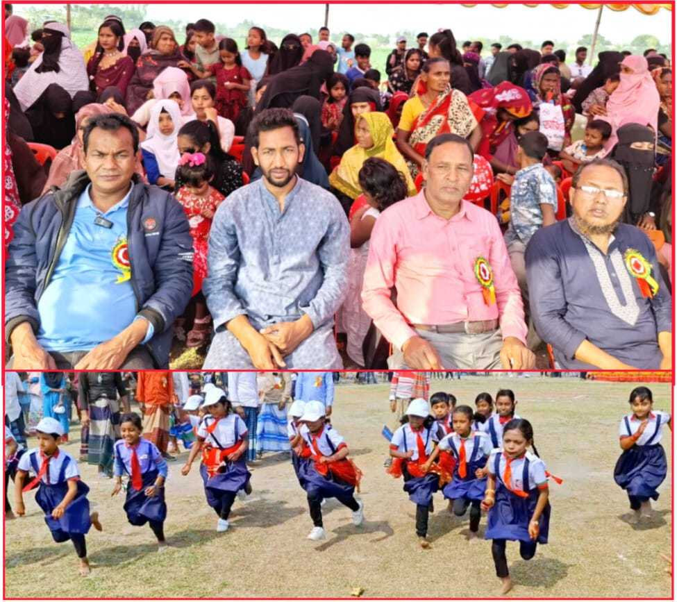 চরভদ্রাসনের চর হরিরামপুর  আমিন খাঁর হাটে সানফ্লাওয়ার প্রি- ক্যাডেট স্কুলে বার্ষিক ক্রীড়া