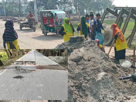 কালভার্ট সংস্কারে তাৎক্ষণিক পদক্ষেপ নিলেন (ইউনএও) কাজী নাহিদ ইভা