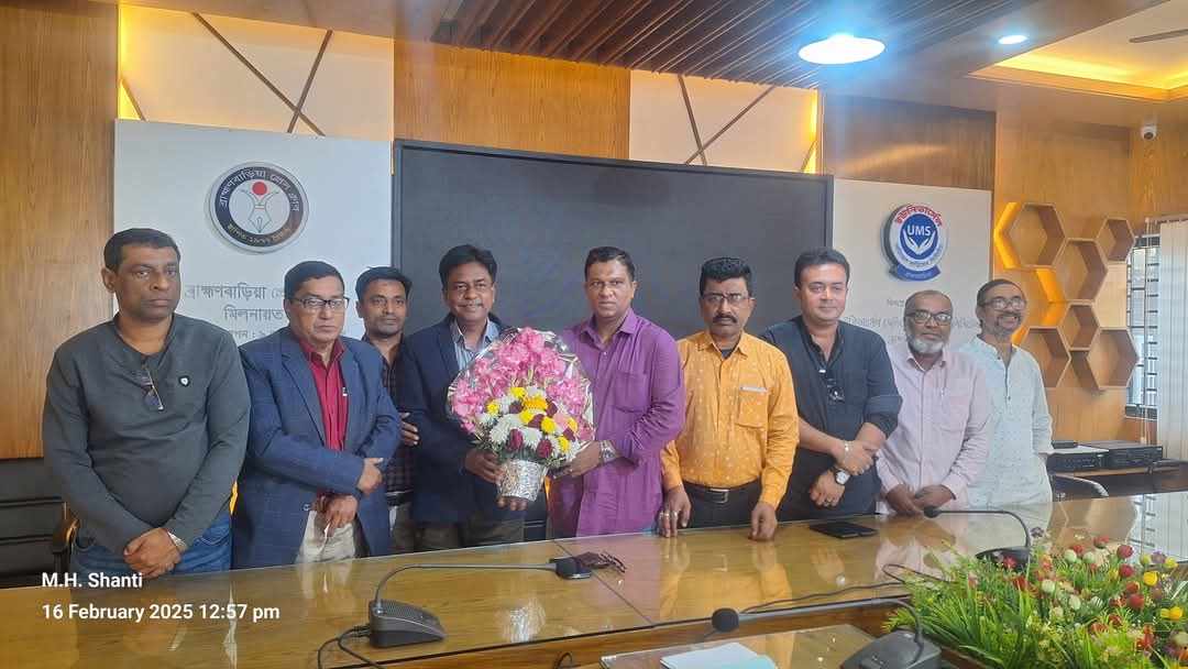 নবীনগর প্রেসক্লাবের সভাপতিকে বরণ করলেন জেলার সাংবাদিকবৃন্দ