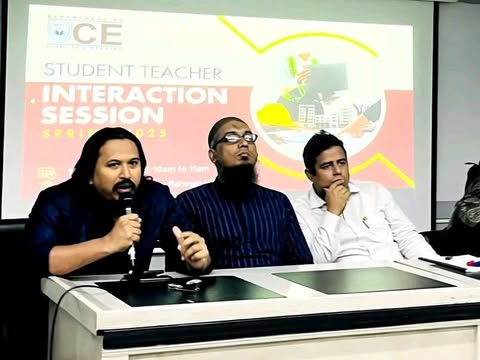ইউআইটিএস সিভিল ইঞ্জিনিয়ারিং বিভাগের স্টুডেন্ট-টিচার ইন্টারেকশন সেশন অনুষ্ঠিত।।