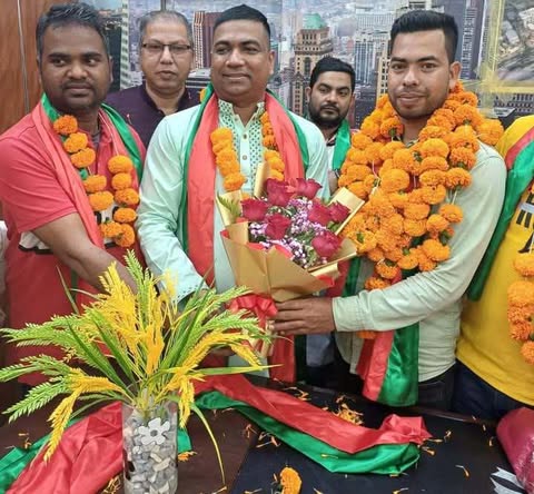 বাহারাইন কেন্দ্রীয় কমিটির সাধারণ সম্পাদক  নির্বাচিত করায়  আলাউদ্দীনকে ব্রাহ্মণবাড়িয়া জেলার যুবদলের পহ্মে থেকে  অভিনন্দন