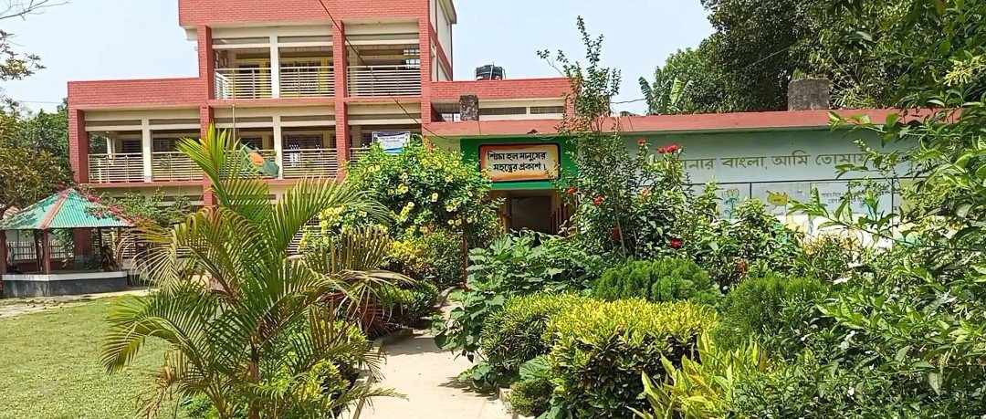 সবুজে ঘেরা দৃষ্টিনন্দন বিদ্যাপিঠ, গাইবান্ধার বেড়াডাঙ্গা সরকারি প্রাথমিক বিদ্যালয়