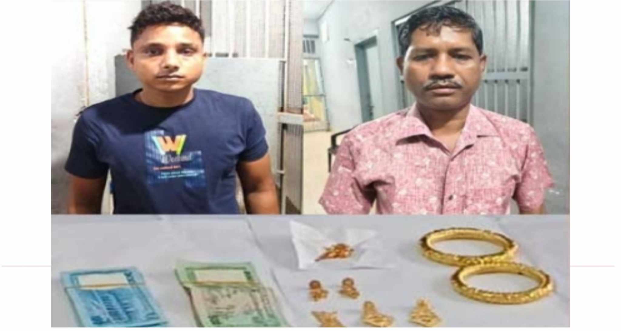 চাঁপাইনবাবগঞ্জে চুরি হওয়া স্বর্ণালংকার ও নগদ অর্থসহ ২ জন গ্রেফতার 