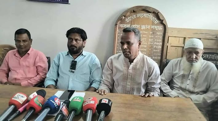 কসবা প্রেস ক্লাবের সাবেক সভাপতি ও আ’লীগ নেতার অপপ্রচারের বিরুদ্ধে সংবাদ সম্মেলন
