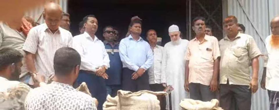 সাঘাটায় ধান চাল সংগ্রহ অভ্যন্তরীন অভিযানের উদ্বোধন