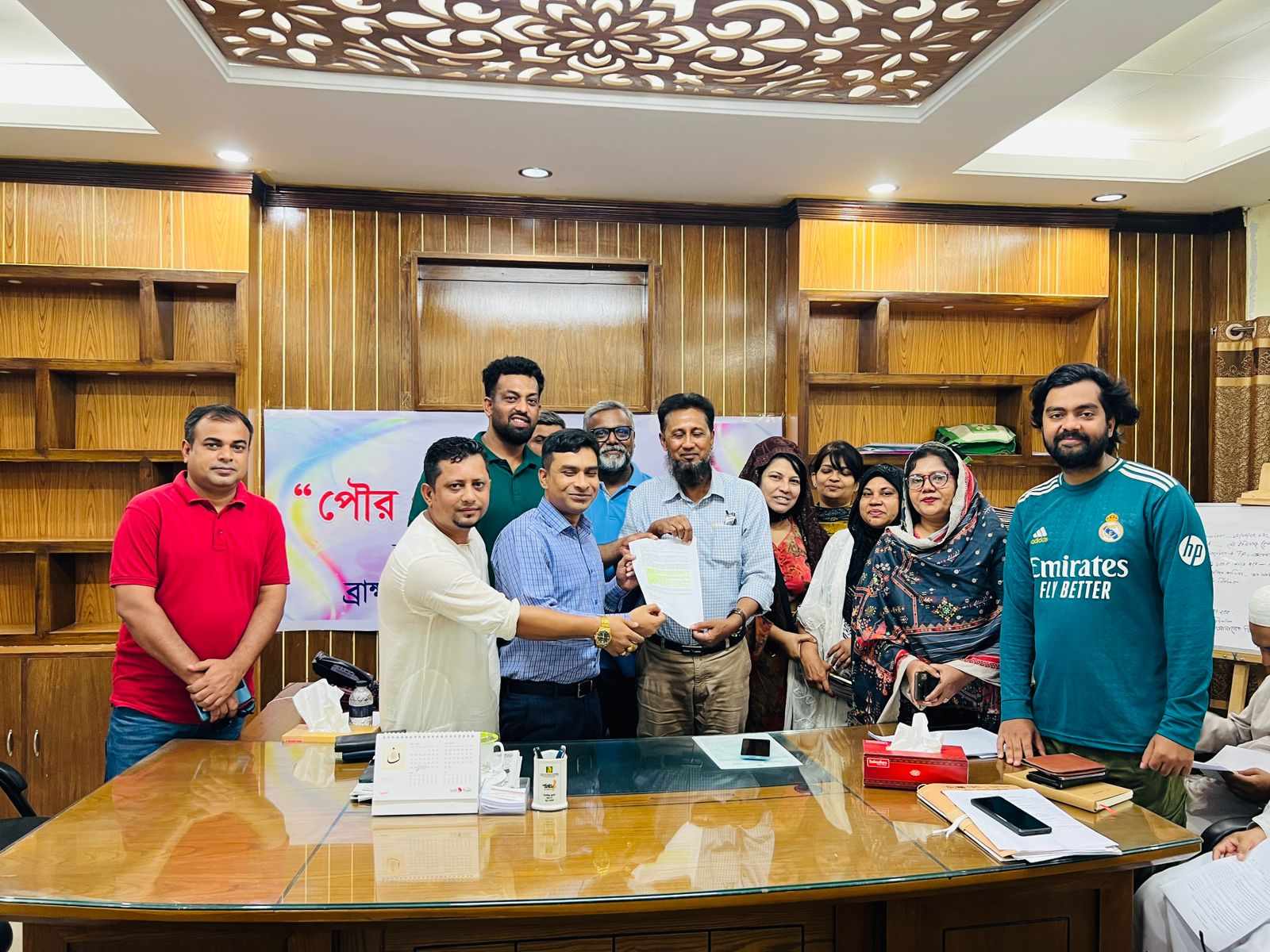জনগুরুত্বপূর্ণ সমস্যা সমাধানে ব্রাহ্মণবাড়িয়া প্রশাসকের নিকট স্মারক লিপি প্রদান