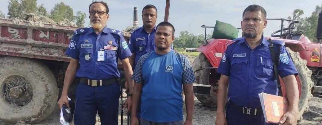 গাইবান্ধায় বালু খেকো আমিনুল গ্রেফতার