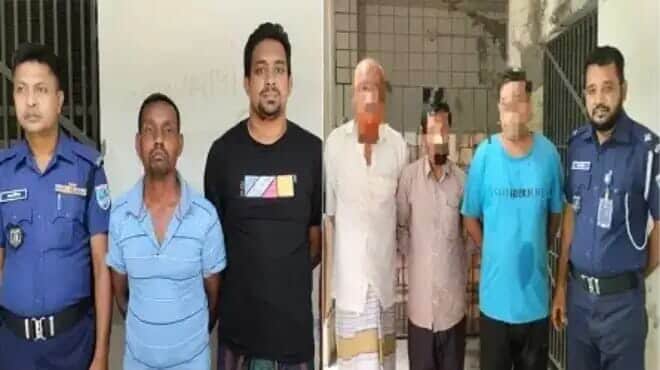 মণিরামপুরে বিভিন্ন মামলায় নিষিদ্ধ সংগঠন আ.লীগের ৫ নেতা গ্রেফতার