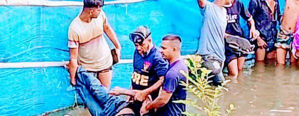 থানায় ঢুকে এএসআইকে ছুরিকাঘাত, পুকুরে মিলল হামলাকারীর মরদেহ
