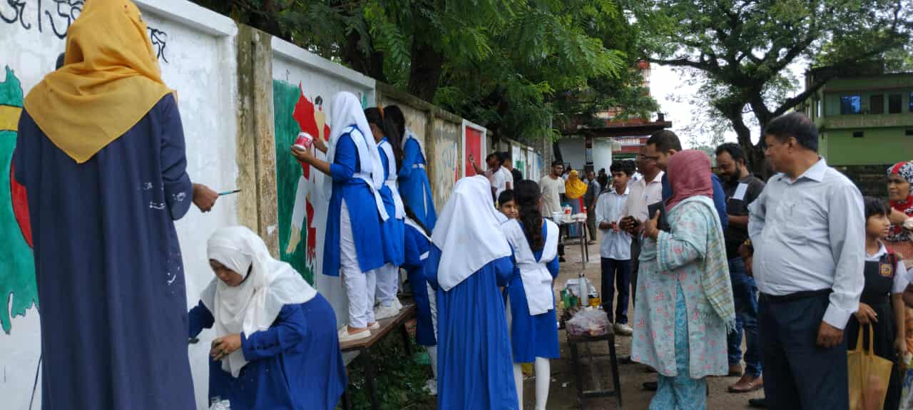 মনিরামপুরেও ‘২৪-এর রঙে’ জুলাই গণঅভ্যুত্থান স্মরণে গ্রাফিতি ও চিত্রাঙ্কন প্রতিযোগিতা অনুষ্ঠিত