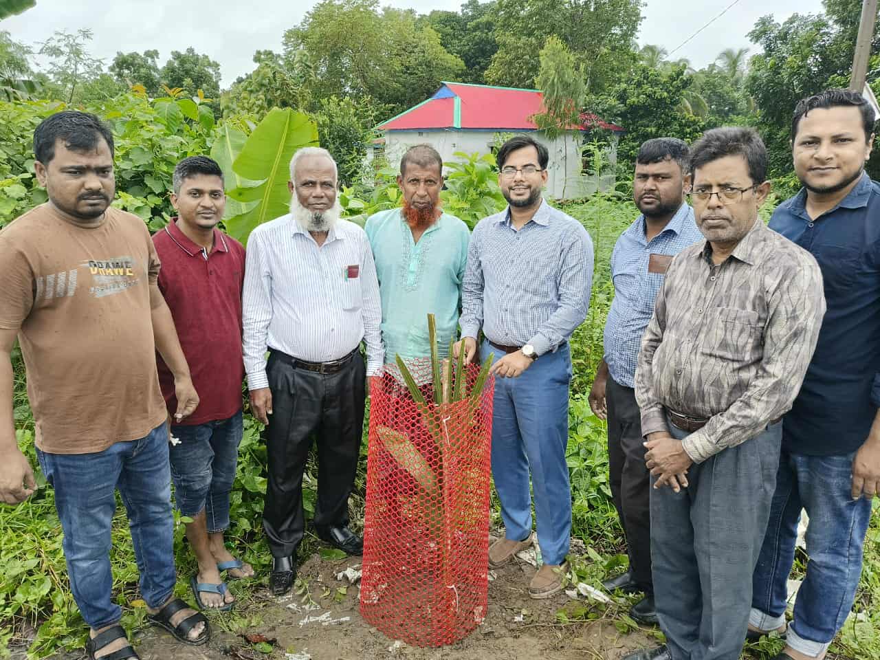 নবীনগর সড়কে ২০০টি তালের চারা রোপণ কর্মসূচি উদ্বোধন
