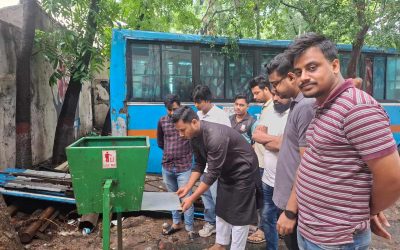পরিত্যক্ত ডাস্টবিন সংস্কার করলেন জবি ছাত্রদল নেতা শাহরিয়ার
