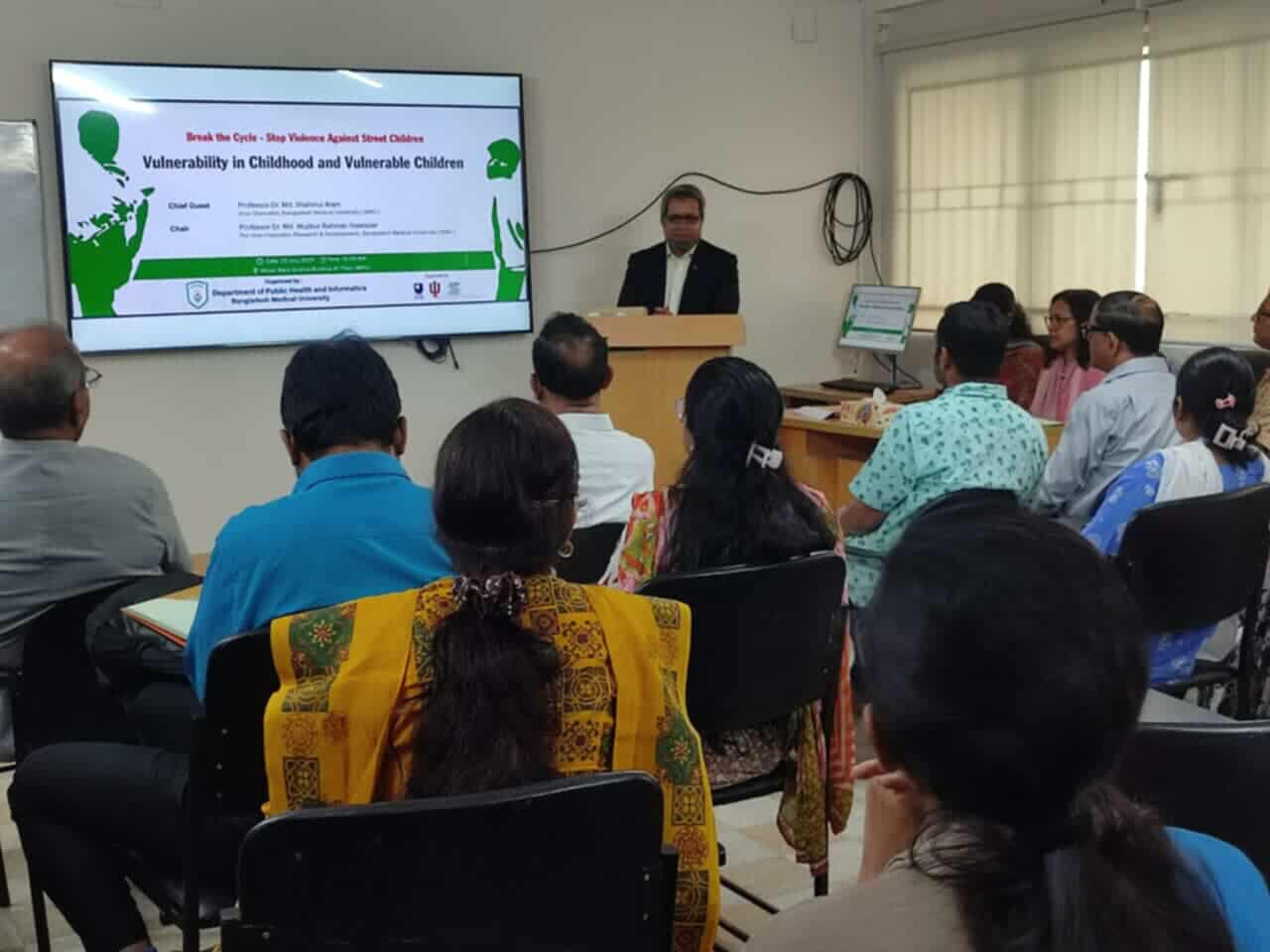 “Vulnerability in Childhood and Vulnerable Children” শীর্ষক সেমিনার অনুষ্ঠিত হলো বাংলাদেশ মেডিকেল বিশ্ববিদ্যালয়ে
