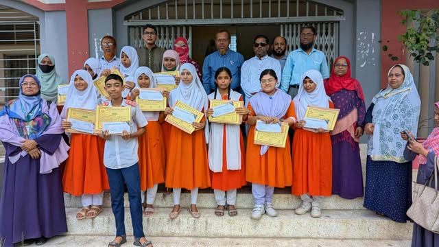 নবীনগরে বৃত্তিপ্রাপ্ত শিক্ষার্থীদের মাঝে সনদ ও আর্থিক অনুদান প্রদান