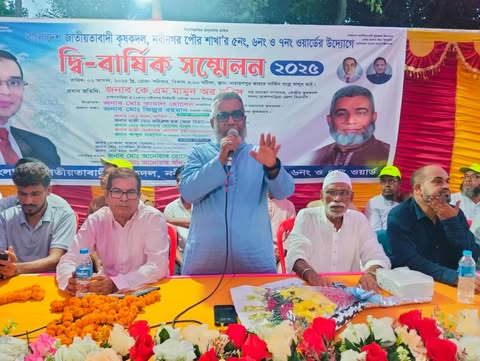 নবীনগরে কৃষক দলের দ্বি-বার্ষিক সম্মেলন অনুষ্ঠিত