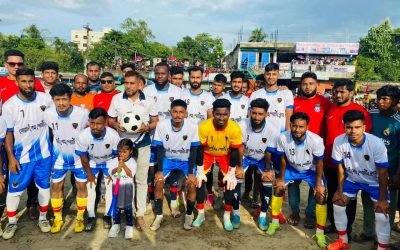 নোয়াগাঁও ফুটবলএকাদশকে হারিয়ে গোয়ালী শেখ স্পোটিং ক্লাব বিজয়ী
