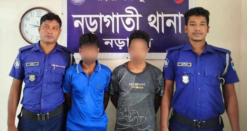 নড়াইলের নড়াগাতী থানার ওসি আশিকুর রহমানের নেতৃত্বে একুশ পিস ইয়াবা ট্যাবলেটসহ দুইজন গ্রেফতার