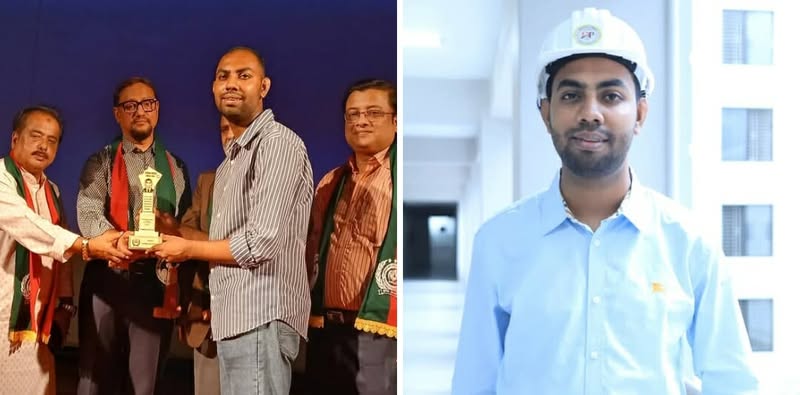 এশিয়ান গ্রীন অ্যাওয়ার্ড পেলেন সিভিল ইঞ্জিনিয়ারিং বিভাগের শিক্ষার্থী শাফায়াত হোসেন