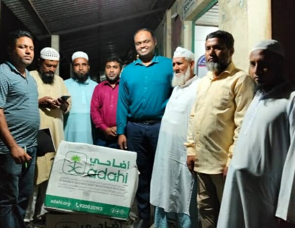 হোসেনপুরে ৩৭টি এতিমখানা ও মাদ্রাসায় দুম্বার মাংস বিতরন