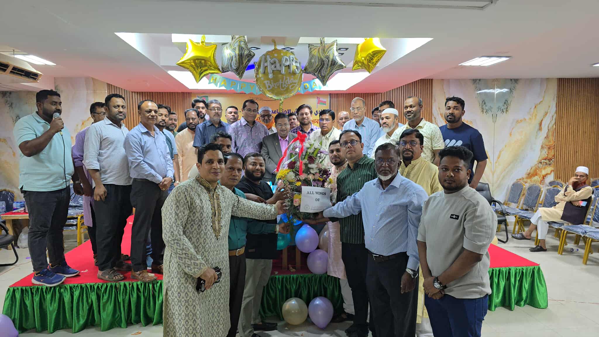 বাংলাদেশ সোশ্যাল ক্লাবের চেয়ারম্যান সিরাজুল হকের জন্মদিনে বর্ণাঢ্য কেককাটা ও শুভেচ্ছা অনুষ্ঠান অনুষ্ঠিত