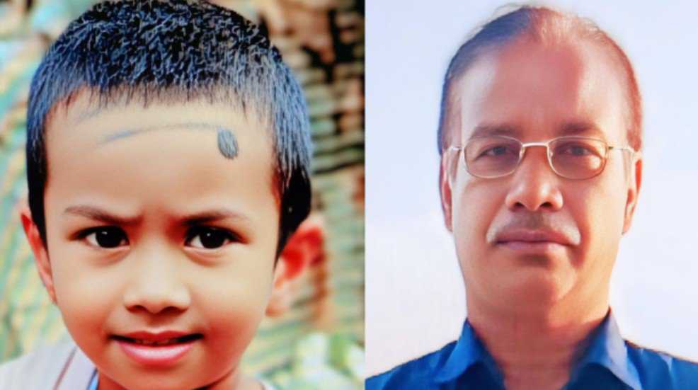 গাইবান্ধায় শিশু পুত্র আফসানকে এক নজর দেখার জন্য পিতার নিঃশব্দ আহাজারি