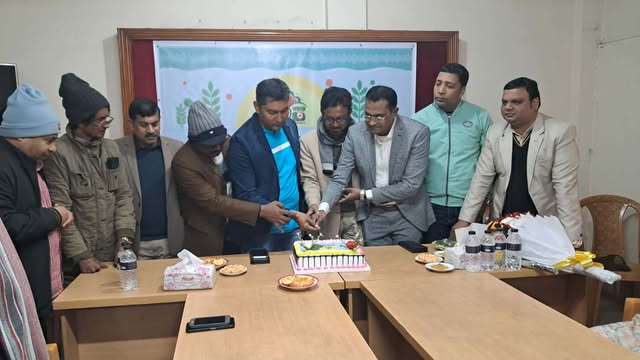 চাঁপাইনবাবগঞ্জে র‌্যালি ও আলোচনা সভায় বৈশাখী টিভির বিশ বছর পূর্তি উদযাপন