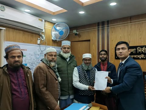 কুড়িগ্রাম-১ আসনে জামায়াত প্রার্থী আনোয়ারুল ইসলামের মনোনয়ন পত্র দাখিল
