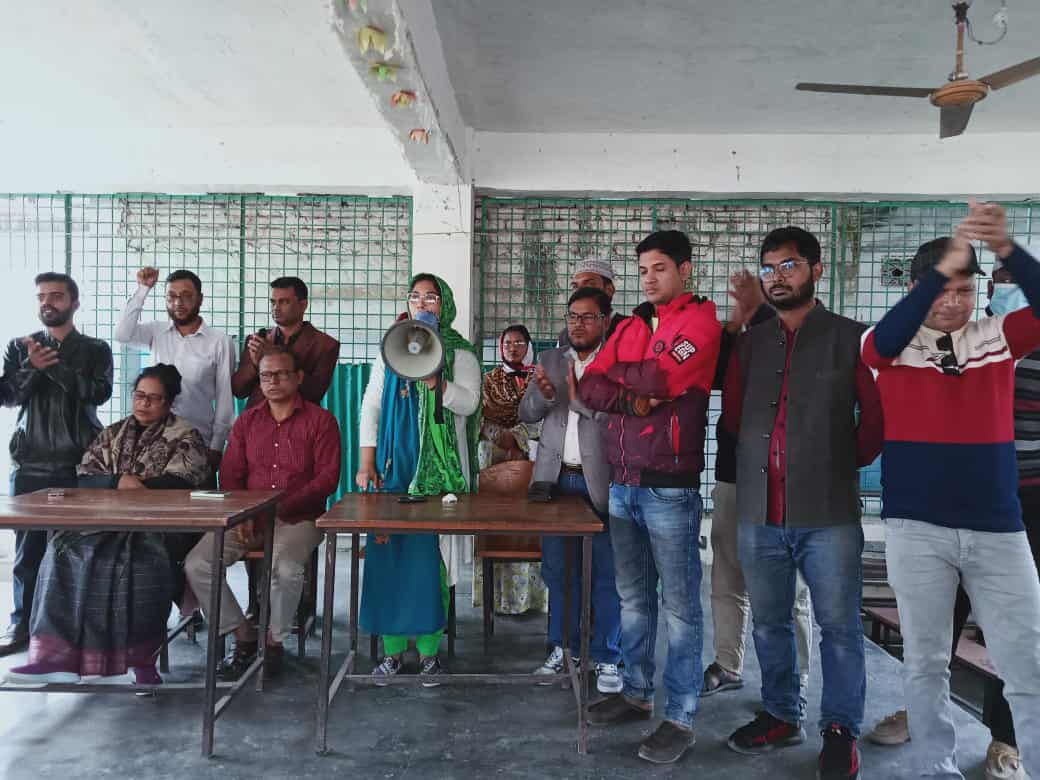 তৃতীয় দিনেও বার্ষিক পরীক্ষা বর্জণ প্রতিবাদ সমাবেশ, শার্ট ডাউন কর্মসূচির ঘোষনা