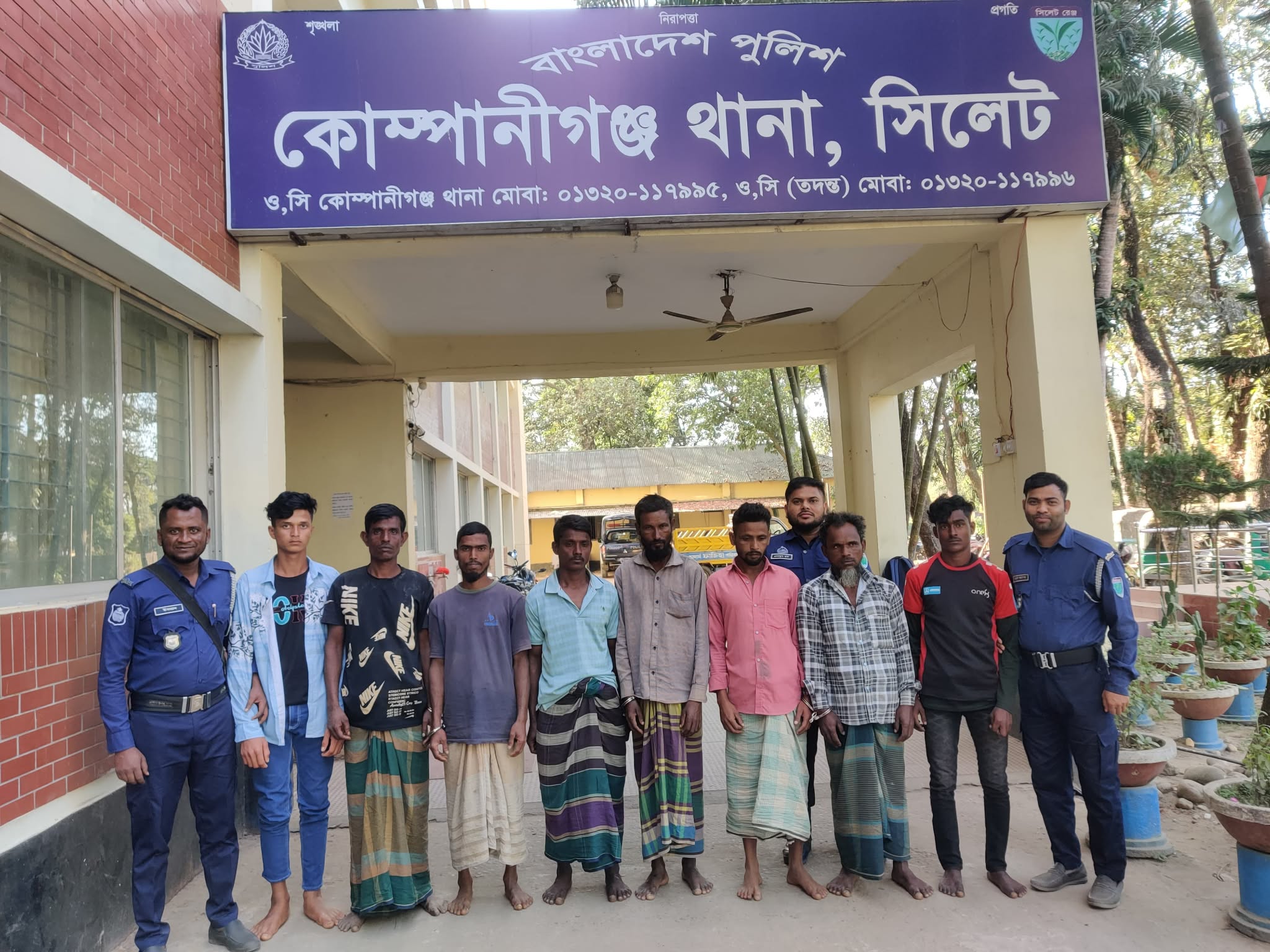 সাদাপাথরের পাথর লুটের মামলার ৮ আসামি গ্রেফতার